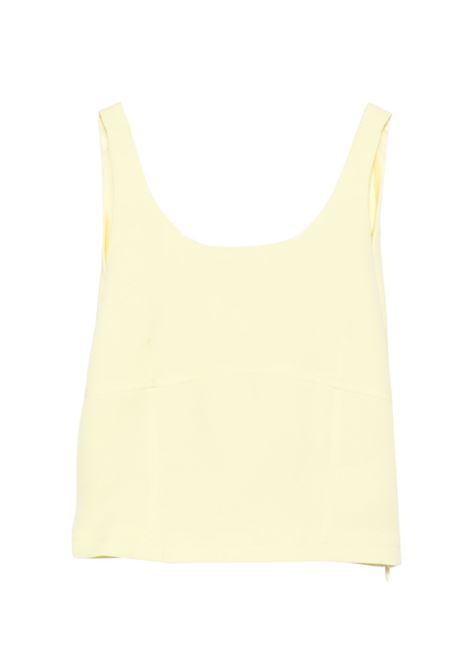 Top con fiocco Lù-Lù BY MISS GRANT | LL4159GIALLO